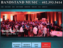 Tablet Screenshot of bandstandmusic.com